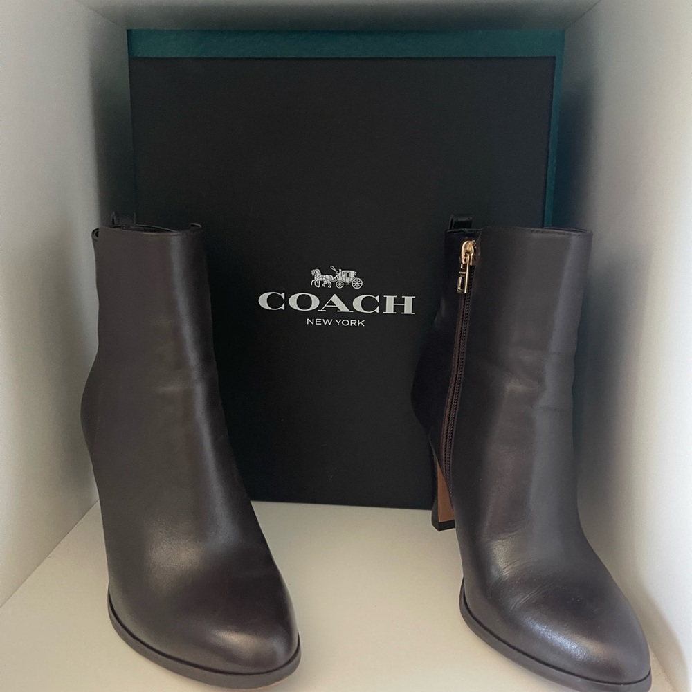 Worn once Coach leather boots